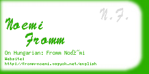 noemi fromm business card